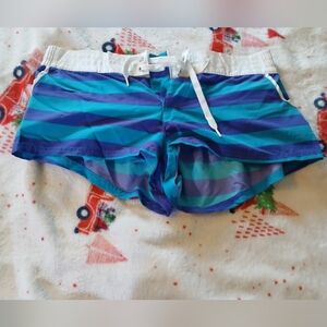 OP Blue and Green Swim Shorts